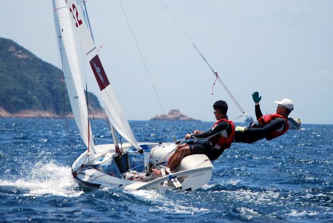 Tse Shui Lun and Chik Ho Yin - 470 Class Winner - HK Festival of Sport Open Dinghy Regatta 2015 © Eileen Sze http://www.rhkyc.org.hk/